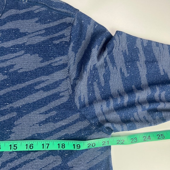 Lululemon Metal Vent Tech Long Sleeve Shirt Men's Size XL Blue Camo Jaquard - Picture 3 of 8